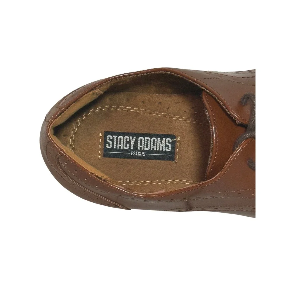 Stacy Adams Brown Wingtip Oxford‎ Brogue Dress Shoes Men Size 6 Mens